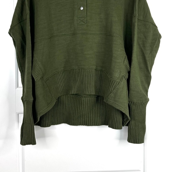 FREE PEOPLE FP Movement Solid Honey Dove Hoodie Pullover NEW Size XS Army Green - Picture 5 of 11